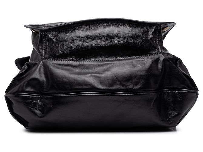 Borsa a tracolla Chloé Bay Large in pelle nera - vista 3