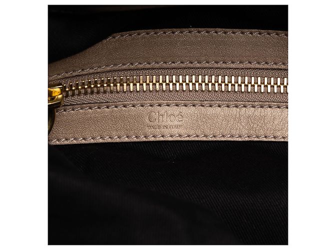 Borsa a tracolla Chloé Bay Large in pelle nera - vista 5