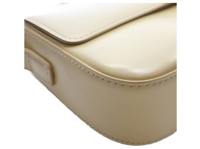 Céline Borsa a tracolla Celine Claude in pelle di vitello lucida gialla con Triomphe - vista 8
