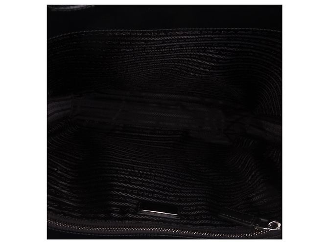 Tote Prada in pelle Spazzolato nera - vista 4