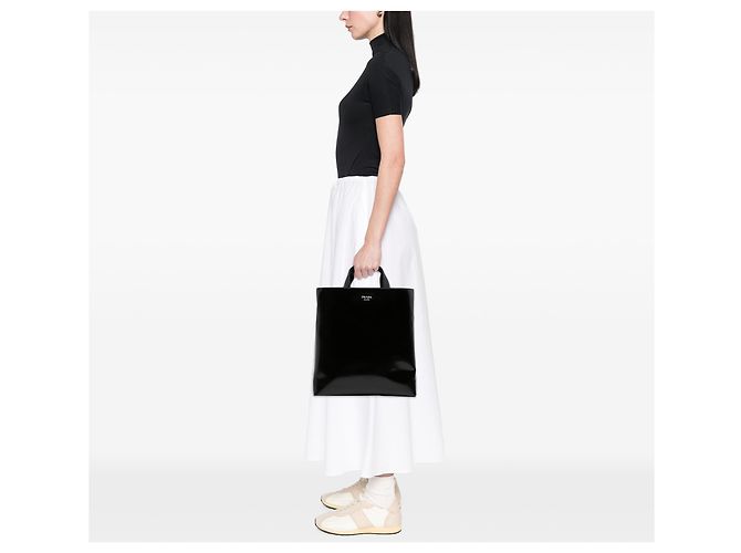 Tote Prada in pelle Spazzolato nera - vista 6