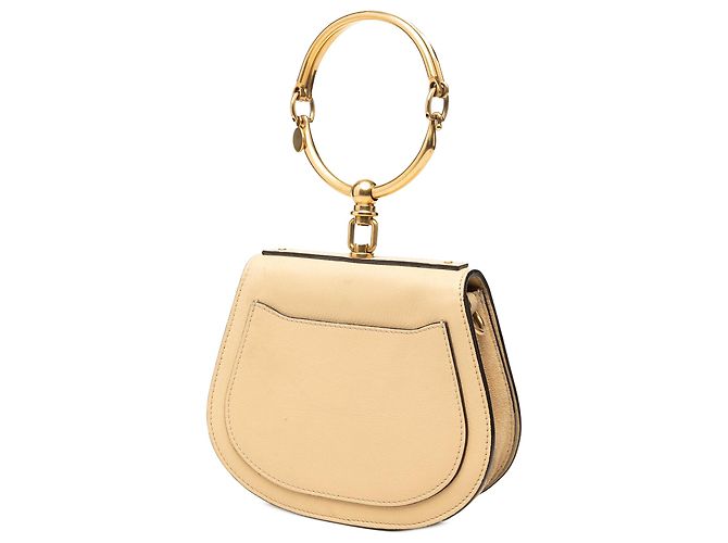 Borsa Nile Bracelet Chloé Piccola in Pelle Gialla - vista 2