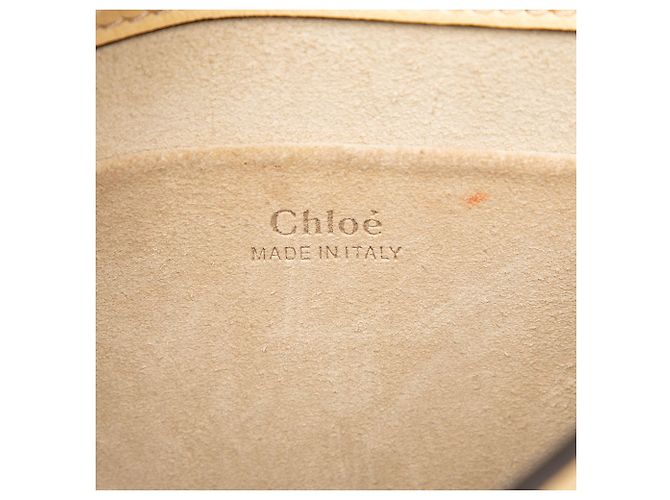 Borsa Nile Bracelet Chloé Piccola in Pelle Gialla - vista 5