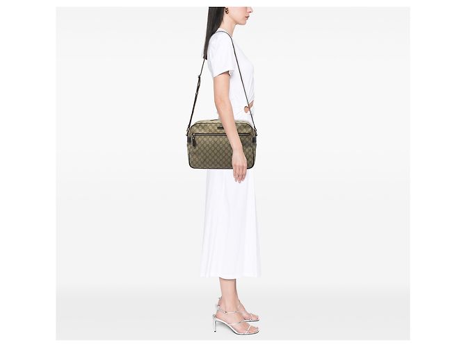 Gucci Beige GG Supreme Crossbody - vista 5