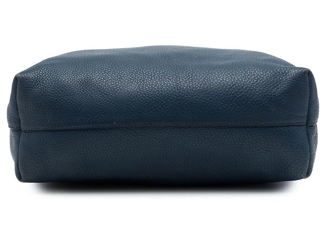 Prada Blue Vitello Daino Offene Convertible Tote - Ansicht 3