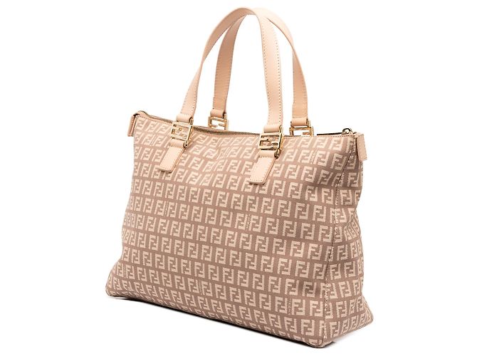 Fendi Zucchino Canvas Tote in Rosa - Ansicht 2