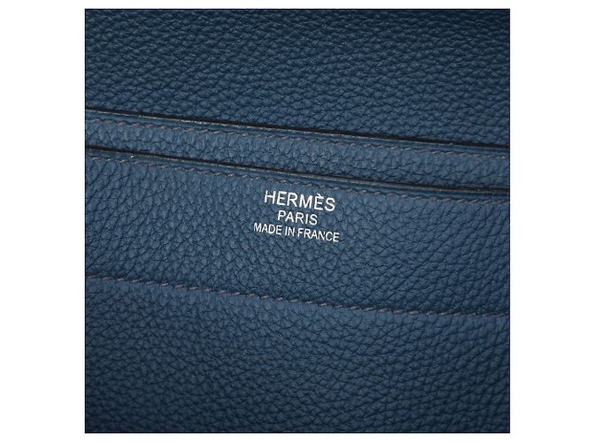 Sac à dépêches Hermès Blue Togo Casaque Sac a Depeches 38 - vista 5