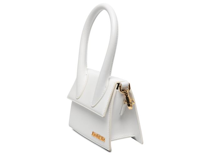 Jacquemus White Leather Le Chiquito Moyen - vista 2
