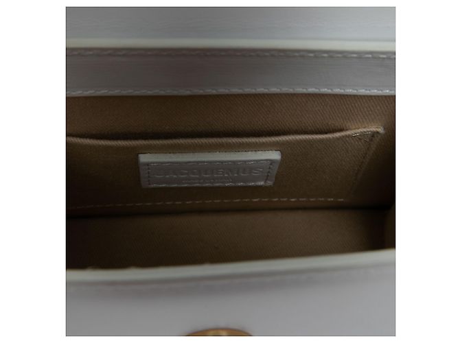 Jacquemus White Leather Le Chiquito Moyen - vista 4
