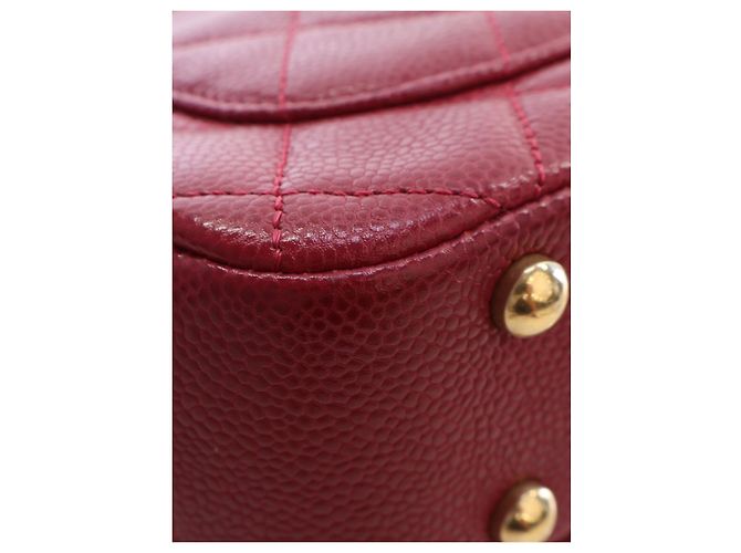 Chanel Red Mini Quilted Lambskin Carry Chic Flap - vista 10