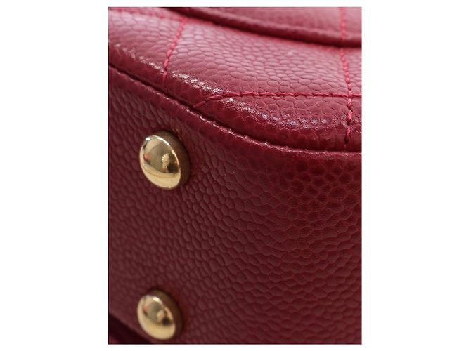 Chanel Red Mini Quilted Lambskin Carry Chic Flap - vista 11