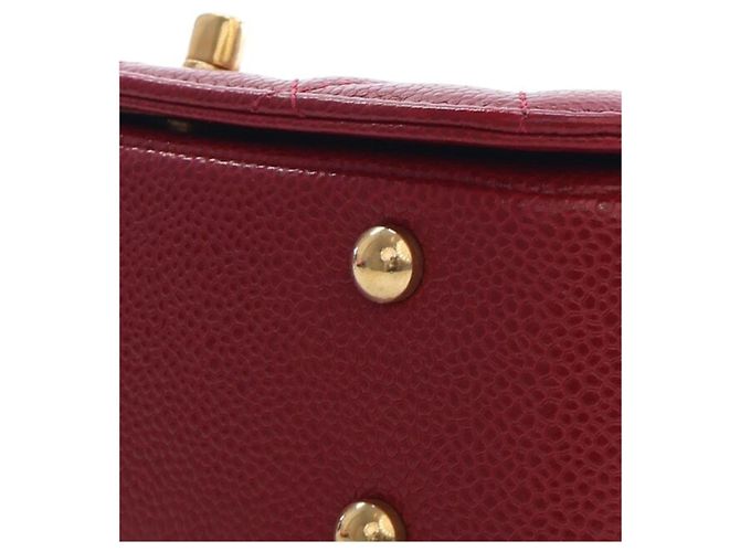 Chanel Red Mini Quilted Lambskin Carry Chic Flap - vista 14