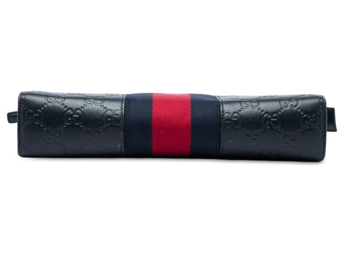 Clutch Gucci Blue Guccissima Web - vista 3