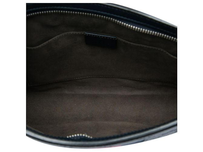 Clutch Gucci Blue Guccissima Web - vista 4