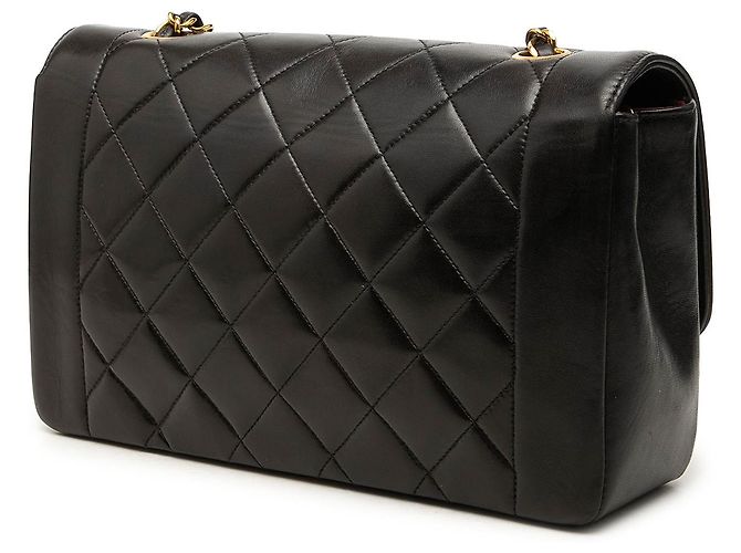 Chanel Black Medium Lambskin Diana Flap - Ansicht 2
