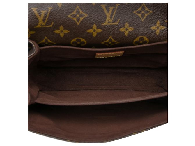 Louis Vuitton Brown Monogram Pochette Metis - vista 4