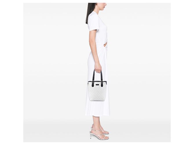 Tote Gucci White GG Supreme - vista 6