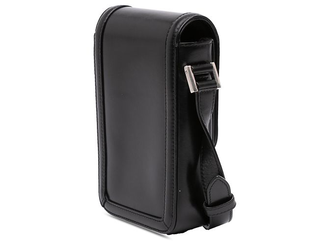 Autre Marque Custodia per telefono Solferino Mini in pelle di vitello nera Saint Laurent - vista 2