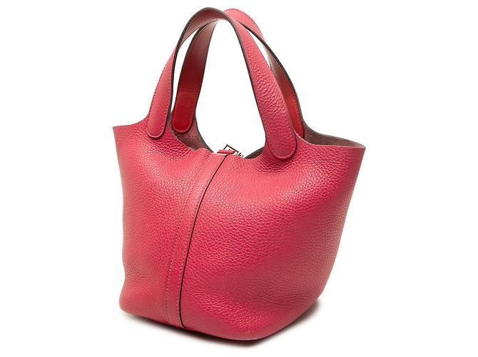 Hermès Picotin Lock 18 aus Clemence Leder Rosa - Ansicht 2