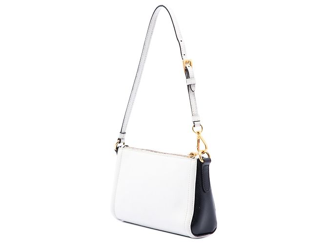 Pochette Prada White Saffiano Lux - vista 2