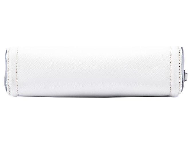 Pochette Prada White Saffiano Lux - vista 3