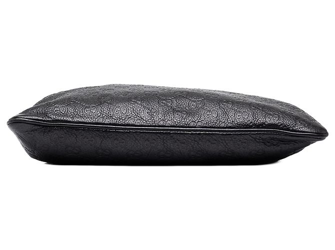 Borsa a tracolla Gucci Black Guccissima - vista 3