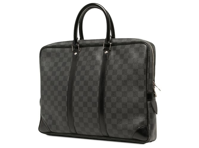Louis Vuitton Black Damier Graphite Porte Documents Voyage PM - Ansicht 2
