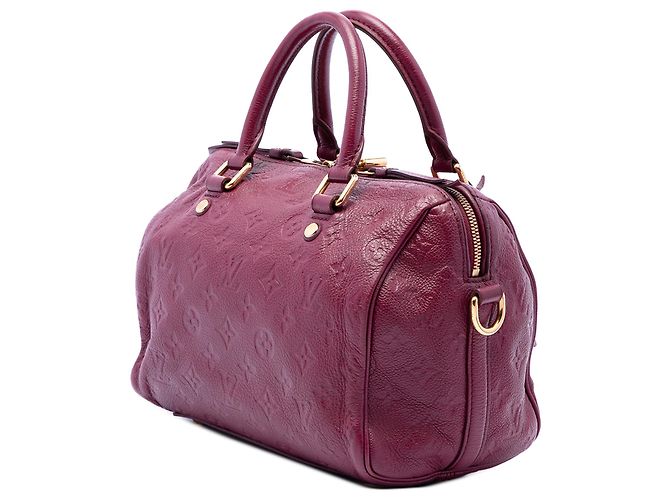Louis Vuitton Red Monogram Empreinte Speedy Bandouliere 25 - vista 2