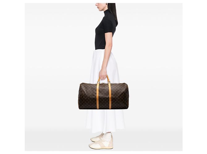 Louis Vuitton Brown Monogram Keepall 60 - Ansicht 6