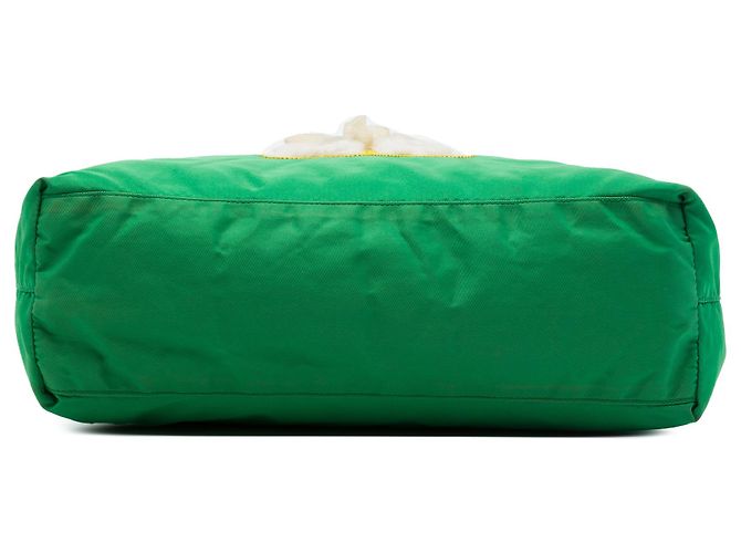Bolso Tote Prada Green Beijing Olympics Tessuto Teddy Bear - vista 3