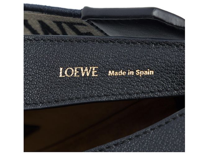 LOEWE Luna Hobo Piccola in Pelle Nera - vista 5