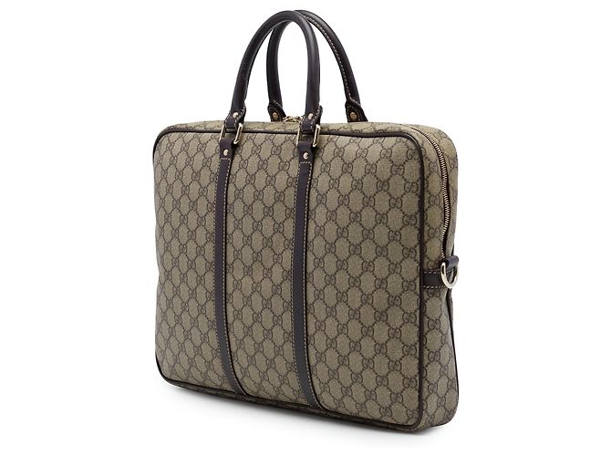 Borsa da lavoro Gucci Beige GG Supreme - vista 2