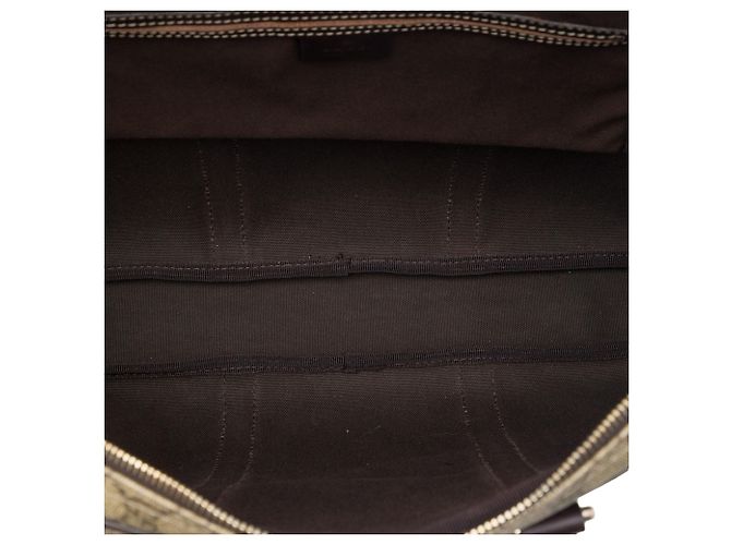 Borsa da lavoro Gucci Beige GG Supreme - vista 4