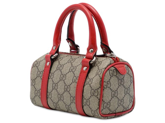Borsa Boston Mini GG Supreme Joy per Bambini Gucci Beige - vista 2