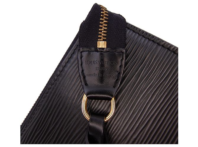 Louis Vuitton Black Epi Pochette Accessoires - vista 5