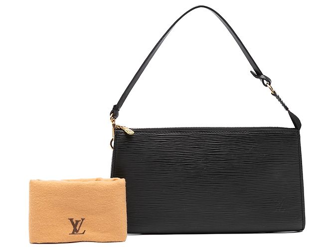 Louis Vuitton Black Epi Pochette Accessoires - vista 7