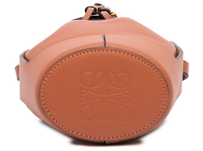 Borsa a secchiello Balloon Nano in pelle marrone LOEWE - vista 3