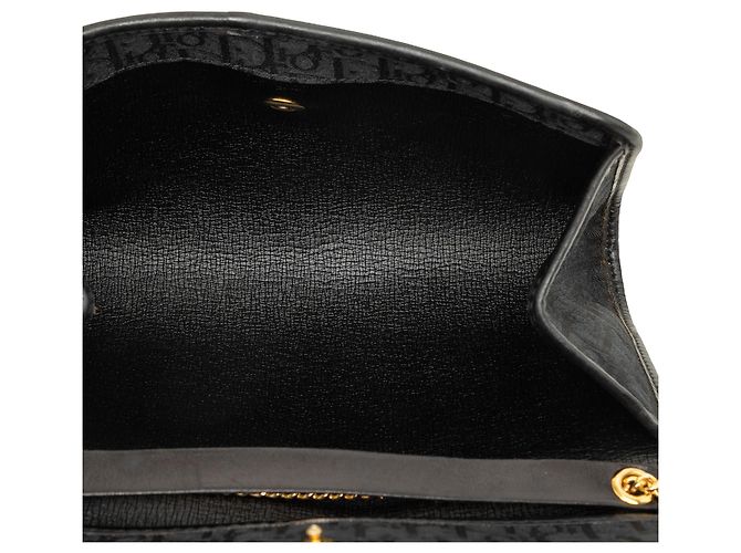 Borsa a tracolla con catena Diorissimo Trotter Canvas Nera Dior - vista 4