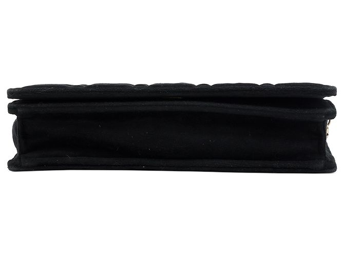 Clutch convertibile con catena Lady Dior in velluto nero Cannage Dior - vista 3