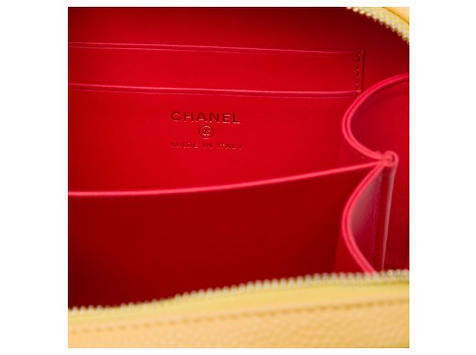 Mini Vanity Case Chanel Orange Tricolor Caviar CC Filigree - vista 5