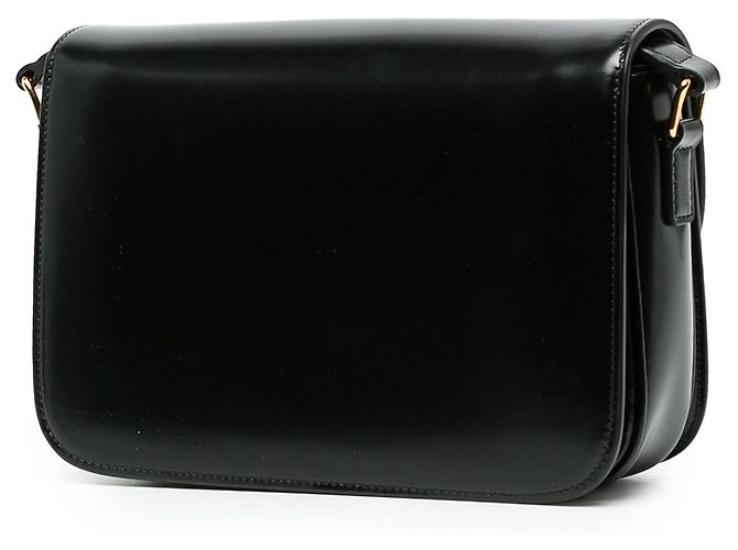 Céline Celine Black Classique Shiny Calfskin Triomphe Crossbody - vue 2