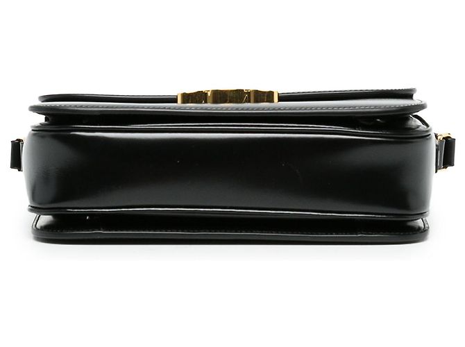 Céline Celine Black Classique Shiny Calfskin Triomphe Crossbody - vue 3