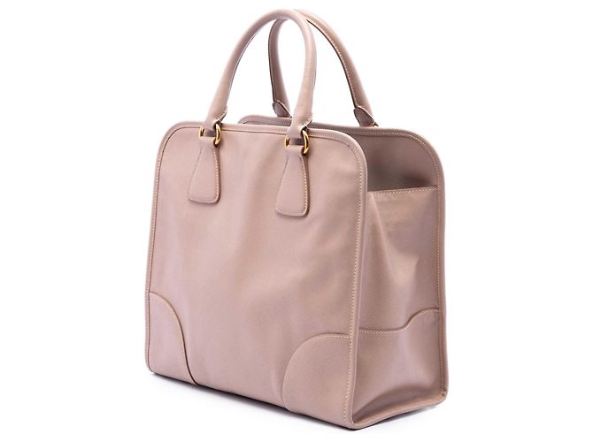 Borsa Shopping Prada Pink Saffiano Lux - vista 2