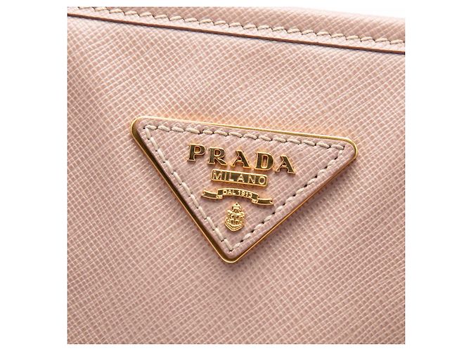 Borsa Shopping Prada Pink Saffiano Lux - vista 5