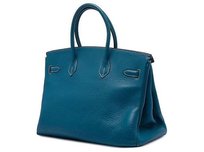 Hermès Blue Clemence Birkin Retourne 35 - vista 2