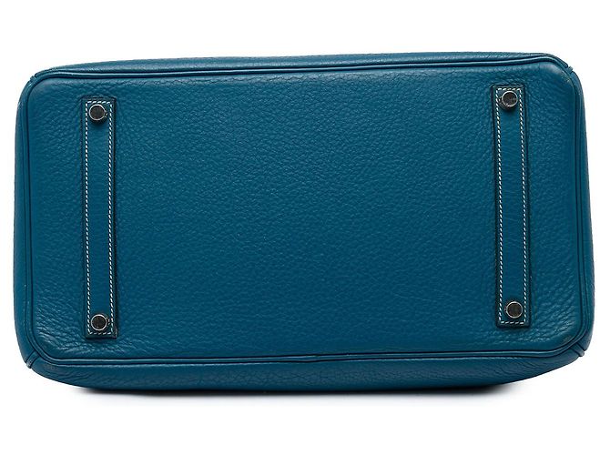 Hermès Blue Clemence Birkin Retourne 35 - vista 3