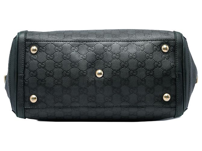 Borsa Satchel Gucci Green Guccissima con charm - vista 3