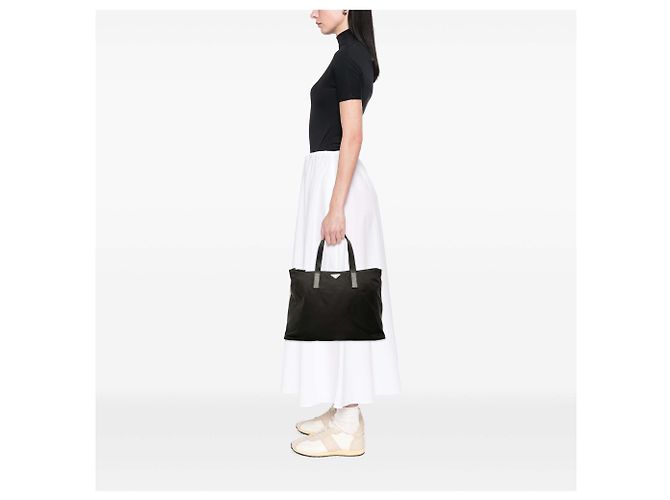 Prada Black Tessuto Tote - view 6
