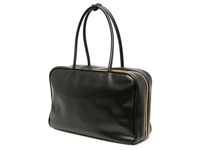 Borsa a mano Miu Miu Softy Beau in vitello morbido nero Large - vista 2