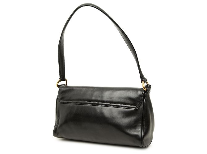 Borsa a tracolla Prada Black City Calf Sound Lock - vista 2